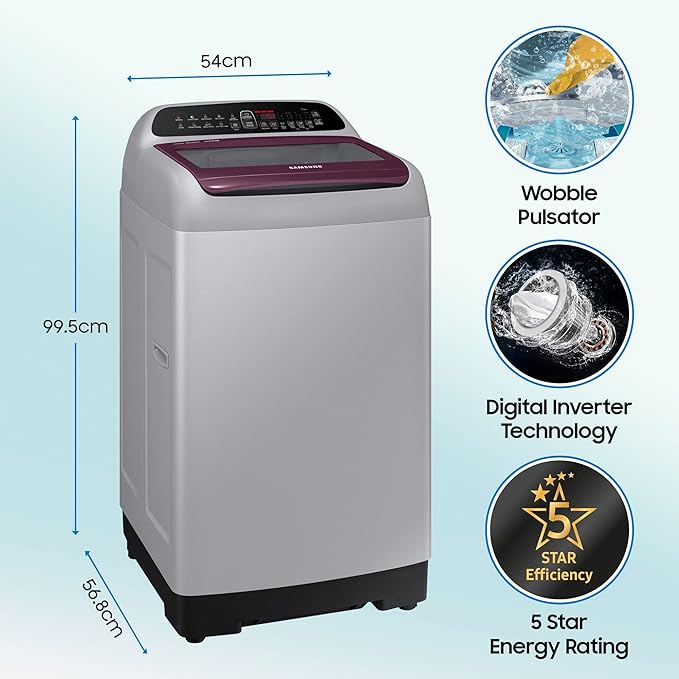 Samsung 6.5 Kg 5 Star Top Load Fully Automatic Washing Machine