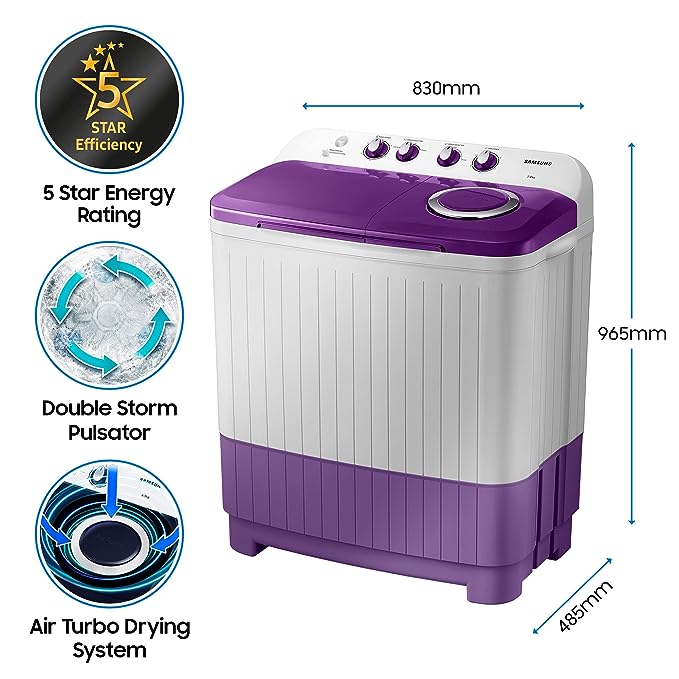 Samsung 7 Kg 5 Star Top Load Semi Automatic Washing Machine