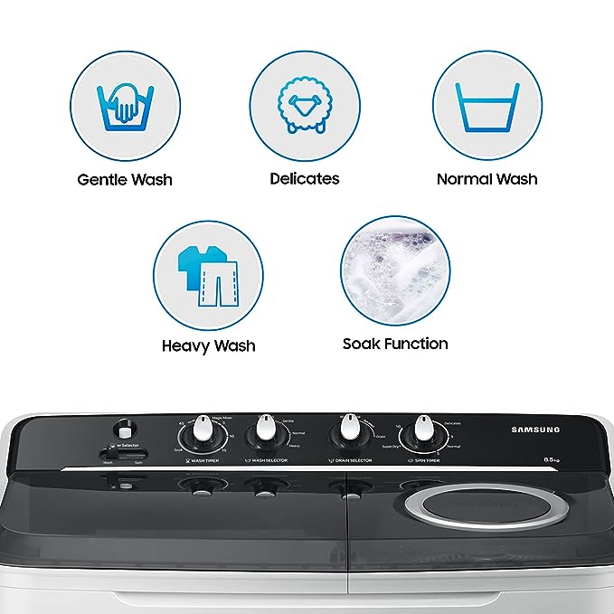 Samsung 8.5 Kg 5 Star Top Load Semi Automatic Washing Machine