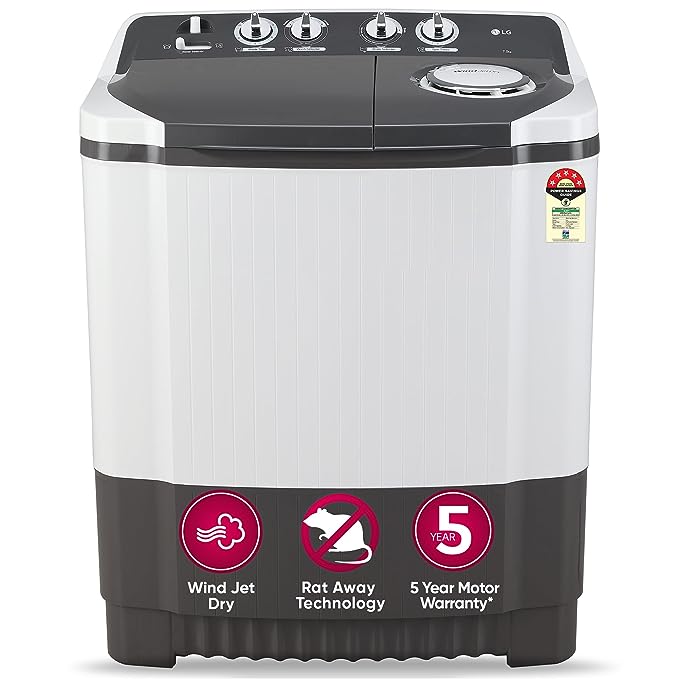 LG 7 Kg 5 Star Top Load Semi Automatic Washing Machine