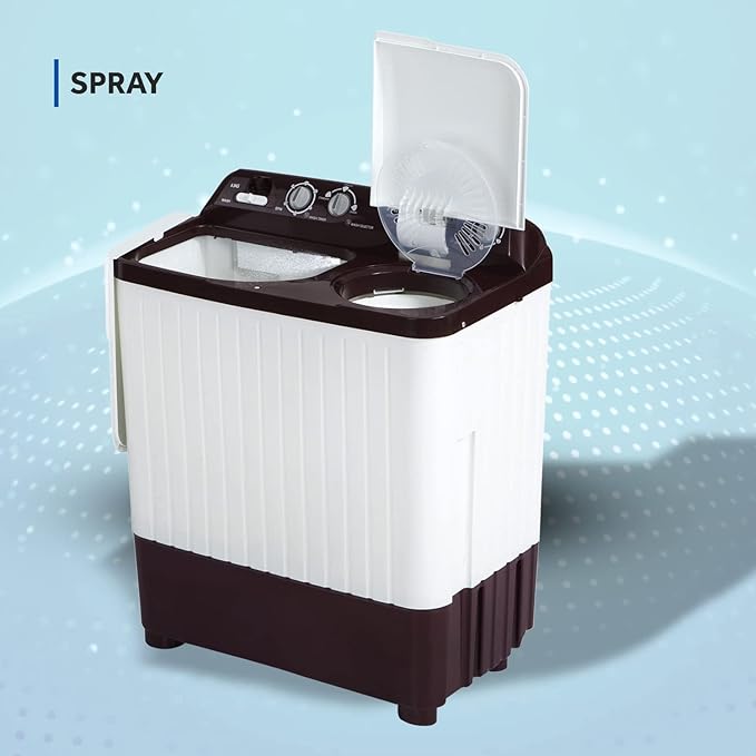 Haier 6.5 Kg 5 Star Voltex Pulsator Semi - Automatic Top Load Washing Machine ( 2023 Model | HWM65-187BO | Burgandy)