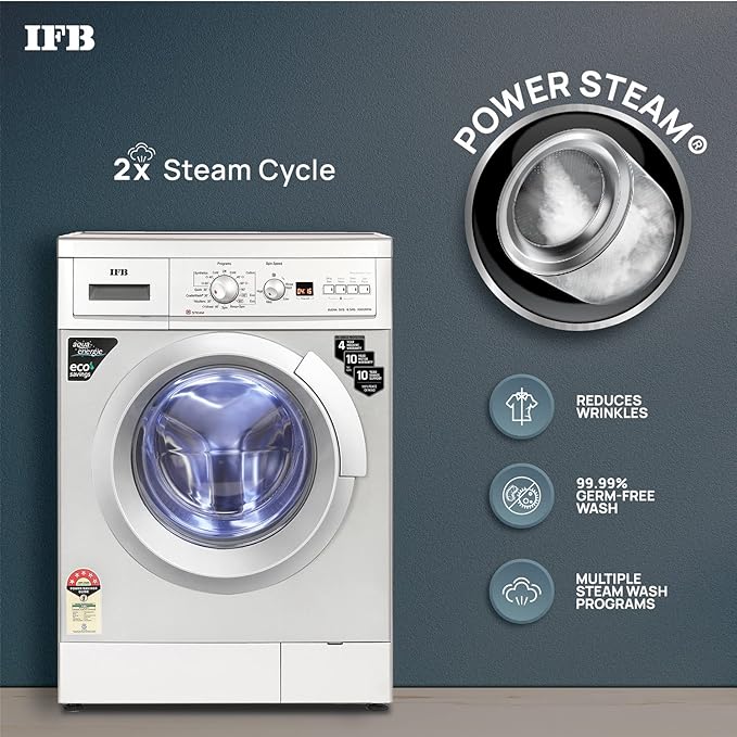 IFB 6.5 Kg 5 Star Fully Automatic Front Load Washing Machine ELENA SXS 6510 | Silver