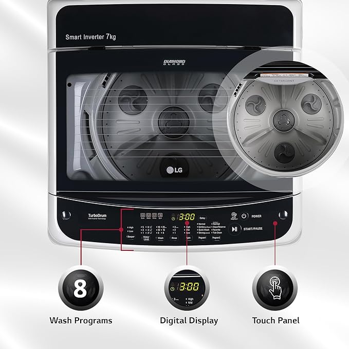 LG 7 Kg 5 Star Top Load Fully Automaticing Washing Machine