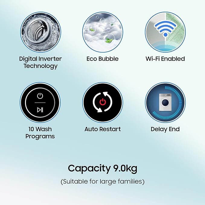 Samsung 9 kg 5 star Fully-Automatic Top Load Washing Machine | WA90BG4542BDTL | Versailles Gray