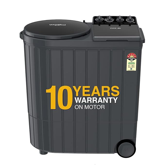 Whirlpool 11Kg Semi Automatic Top Loading Washing Machine | Ace XL 11 | Graphite Grey