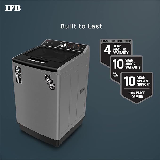 IFB 10.0 Kg 5 Star Top Load Washing Machine Aqua Conserve TL-SIBS 10.0KG AQUA | Inox