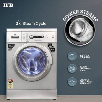 IFB 6 Kg 5 Star Front Load Washing Machine 2X Power Steam DIVA AQUA SXS 6010 | 2023 Model | Silver