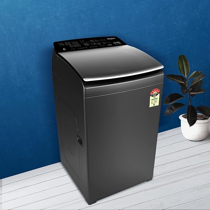 Whirlpool 9.5 kg Fully-Automatic Top Loading Washing Machine Appliance 360deg BLOOMWASH PRO Heater 9.5 | Graphite