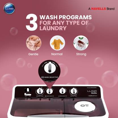 Havells-Lloyd 8 Kg Semi Automatic Top Load Washing Machine