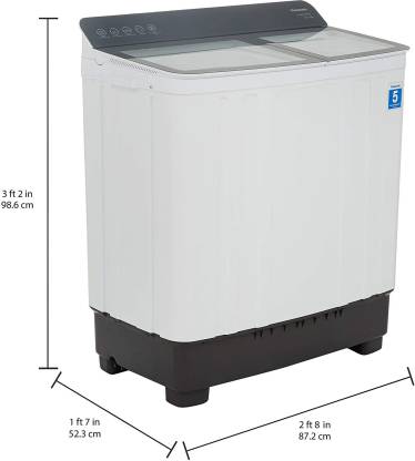 Panasonic 10 kg 5 Star Semi Automatic Top Loading Washing Machine