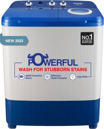 Panasonic 6.5 kg 5 Star Semi-Automatic Top Loading Washing Machine NA-W65L7ARB | Blue &White