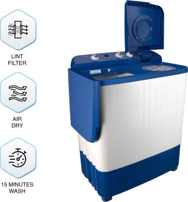 Panasonic 6.5 kg 5 Star Semi-Automatic Top Loading Washing Machine NA-W65L7ARB | Blue &White