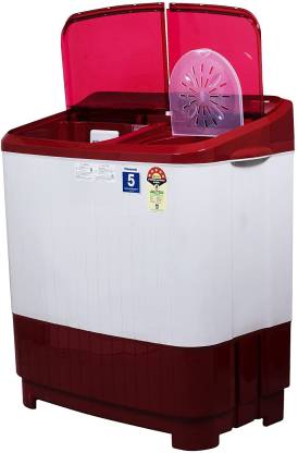 Panasonic 7 kg 5 Star Semi-Automatic Top Loading Washing Machine NA-W70B5RRB | Red &White