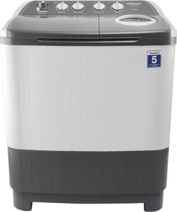 Panasonic 8 Kg 5 Star Semi-Automatic Top Loading Washing Machine NA-W80E5HRB | Grey &White
