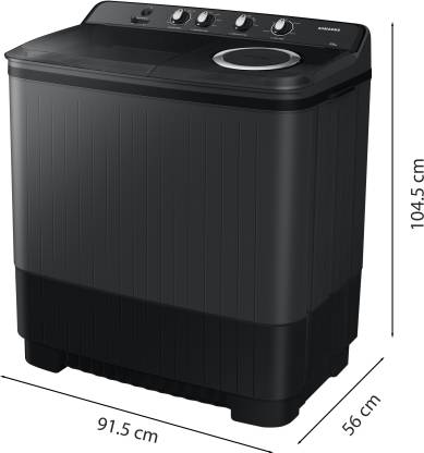 Samsung 11.5 Kg Semi-Automatic Top Load Washing Machine WT11A4260GD/TL | Dark Gray