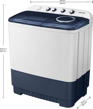 Samsung 9.5 kg 5 Star Hexa Storm Pulsator Semi-Automatic Top Load Washing Machine WT95A4200LL/TL | Light Grey