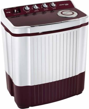 VOLTAS Beko 7 Kg 5 Star Semi-Automatic Top Loading Washing Machine WTT70ALIM | Burgundy