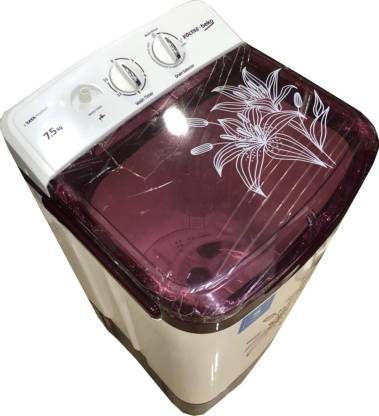 Voltas beko 7.5 kg Washing Machine Only Washer WST75BBRT | Burgundy &White
