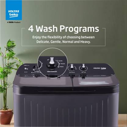 Voltas Beko 9 kg 5 Star Twin Tub Semi Automatic  Top Load Washing Machine