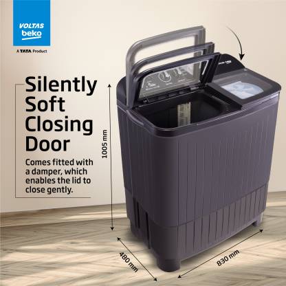 Voltas Beko 9 kg 5 Star Twin Tub Semi Automatic  Top Load Washing Machine