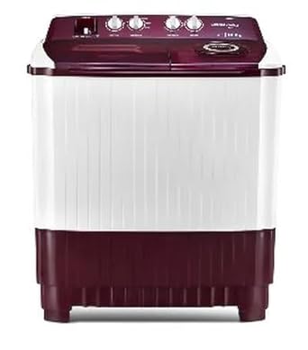 Voltas Beko by A Tata Product 14 kg 5 Star Semi Automatic Top Load Washing Machine Wine Red WTT140UPA/BRSS | White