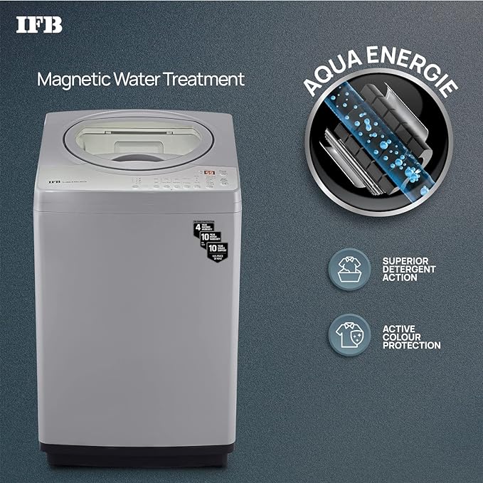 IFB 6.5 Kg 5 Star Fully Automatic Top Load Washing Machine Aqua Conserve TL-RSS 6.5KG AQUA | Light Grey