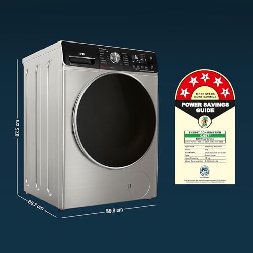 IFB 10Kg 5 Star with Oxyjet Technology | AI Powered | Wi-Fi | Fully Automatic Front Load Washing Machine EXECUTIVE PLUS VSC 1014 | Steam Refresh Program | Eco Inverter with 9 Swirl Wash | Silver