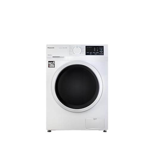 Panasonic 7 kg 5 Star Inverter Fully Automatic Front Loading Washing Machine with Built-In Heater NA-147MH2W01 | 2024 Model | White