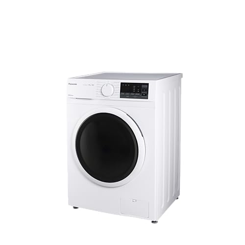 Panasonic 7 kg 5 Star Inverter Fully Automatic Front Loading Washing Machine with Built-In Heater NA-147MH2W01 | 2024 Model | White