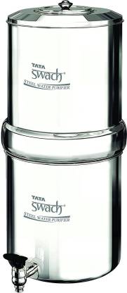 TATA Swach Steel Gravity Water Purifier, 20L