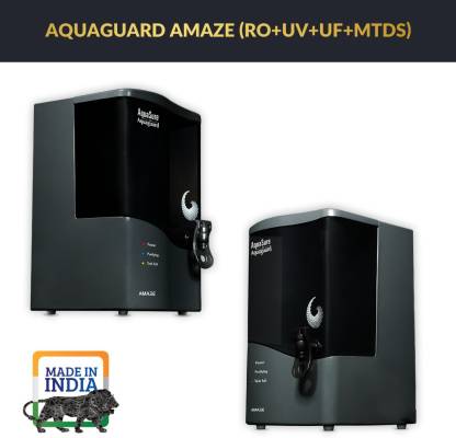 Sure From Aquaguard Amaze RO+UV+UF+Taste Adjuster(MTDS) Water Purifier, 7 L, Grey