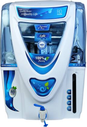 Aquatec Plus - Epic 15L RO + UV + UF + TDS Water Purifier, White
