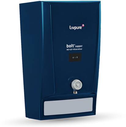 Livpure Bolt + Copper+RO+UF+Mineraliser+Smart TDS Adjuster, 7L