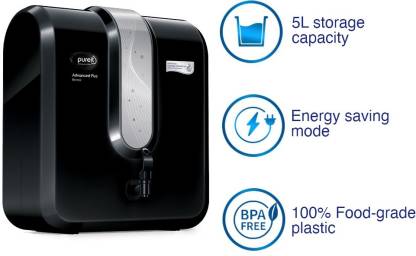HUL Pureit Advanced Plus WCRU400 RO+UV+Minerals Water Purifier with Minerals, 5 ltrs