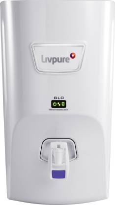Livpure Glo RO+UV+Mineraliser+6 Stage Purification, 7 Ltr, White