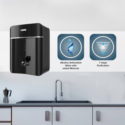 Blue Star Opulus 8 L RO+UV+UF+IBT Alkaline Water Purifier, Black