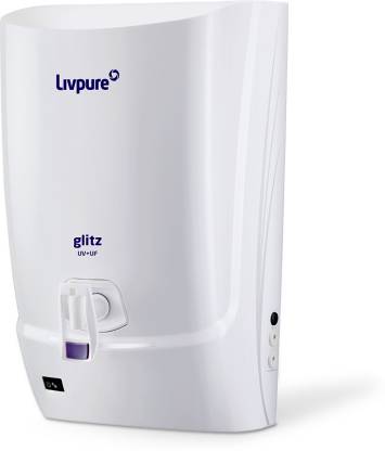 Livpure Glitz Pure UV+UF Water Purifier with 7L, White