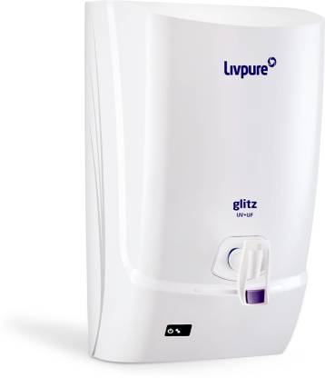 Livpure Glitz Pure UV+UF Water Purifier with 7L, White