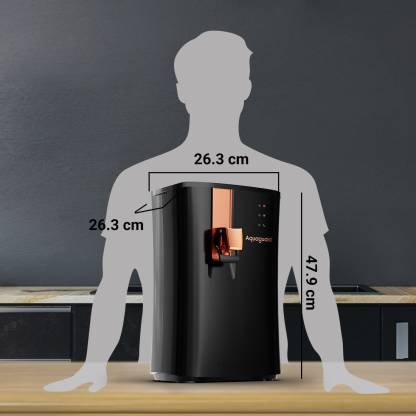 Aquaguard Ritz RO + UV e-Boiling + Taste Adjuster Water Purifier, Black