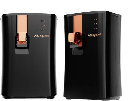 Aquaguard Ritz RO + UV e-Boiling + Taste Adjuster Water Purifier, Black