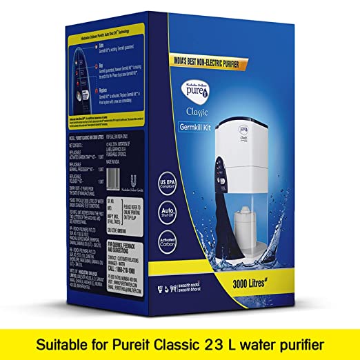 HUL Pureit Germkill kit for Classic 23 L Water Purifier, 3000L