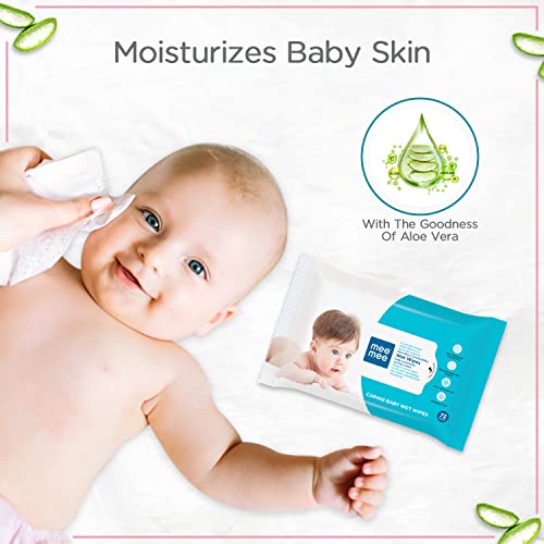 Mee Mee Baby Gentle Baby Wipes - 72 Wipes - (Pack of 5)