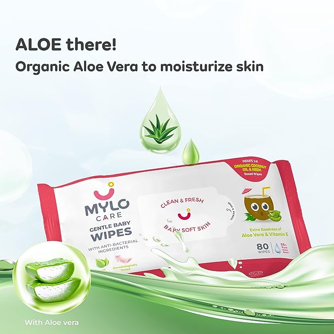 Mylo Care Gentle Baby Wipes Without Lid (Pack of 3)