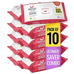Mylo Care Gentle Baby Wipes Without Lid (Pack of 4)