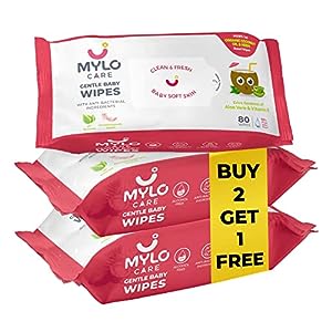Mylo Care Gentle Baby Wipes Without Lid (Pack of 8)