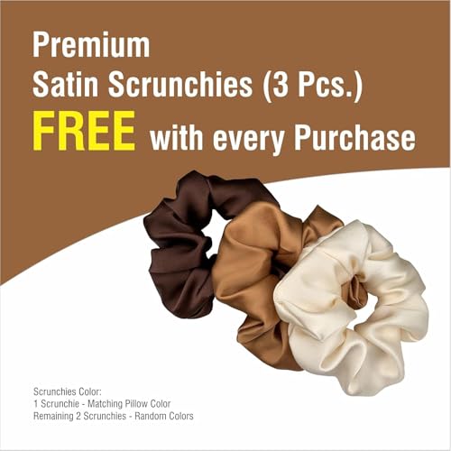 Go well Satin Silk Pillow Covers Pack of 2 (Coffee) 600TC
