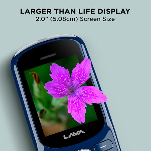 Lava A1 Josh with Dual Sim Keypad Mobile Phone | Long-Lasting Battery |22 Launguages Read Support | Auto Call Recording | Call Blink Notification