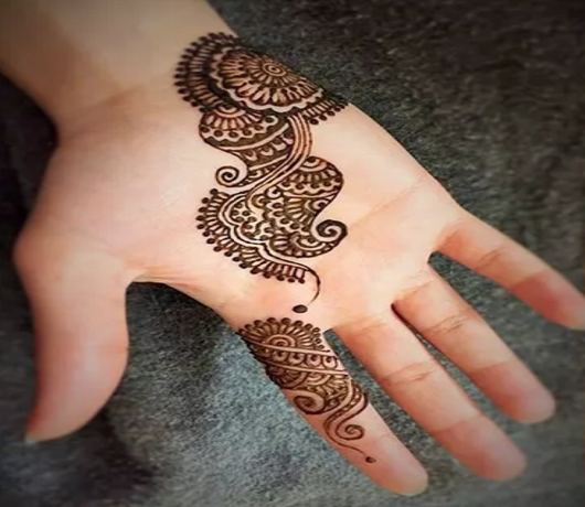 Mango mehndi design