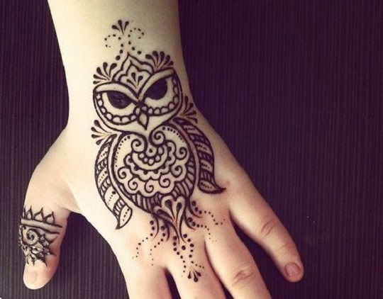 owl mehndi